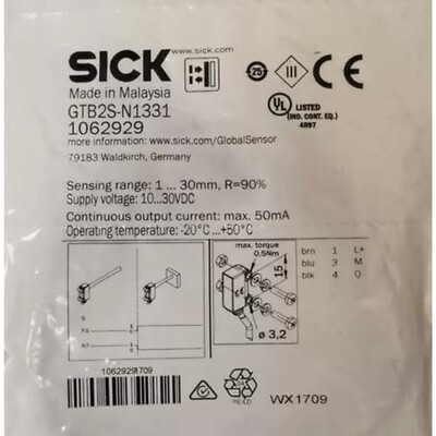 New SICK GTB2S-N1331 GTB2SN1331 1062929 Miniature Photoelectric Sensors Original