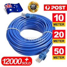 5m 10m 20m 30m 50m 100m Cat6 Network Ethernet Cable Lan Cables 100M/1000Mbps AU