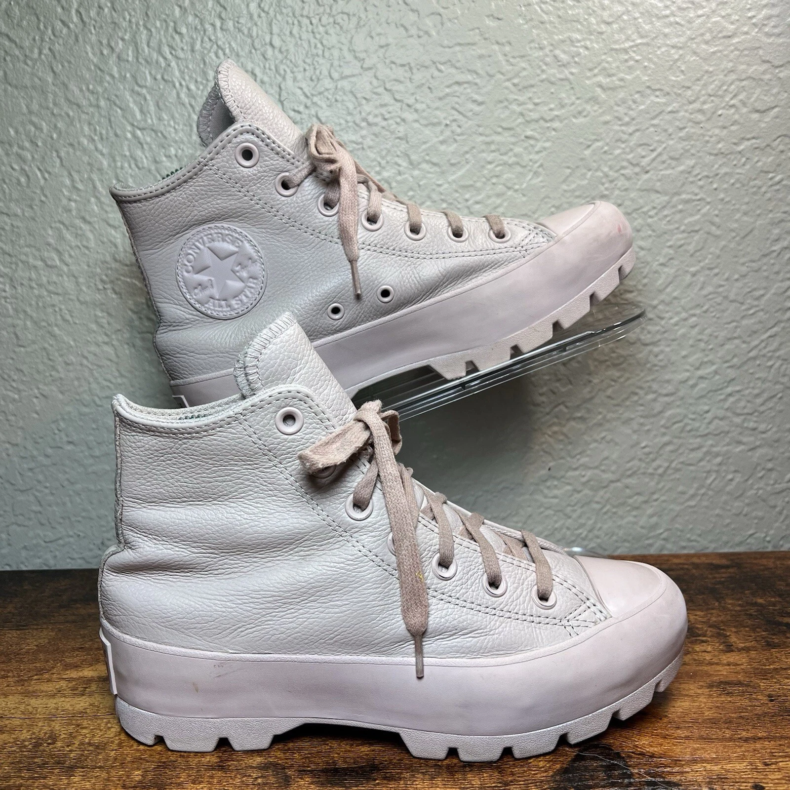 Sneakers Converse CTAS Hi Lugged Malva Monocromatiche Donna Platform Taglia 7 A03909C