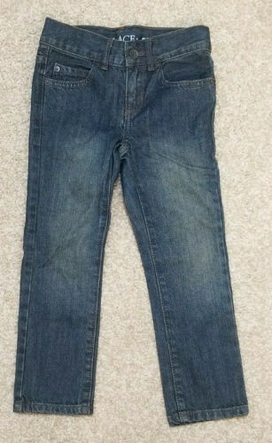 NWT The Children's Place Boys Basic Straight Jeans Dry Indigo Wash Size 4 w - Picture 1 of 2