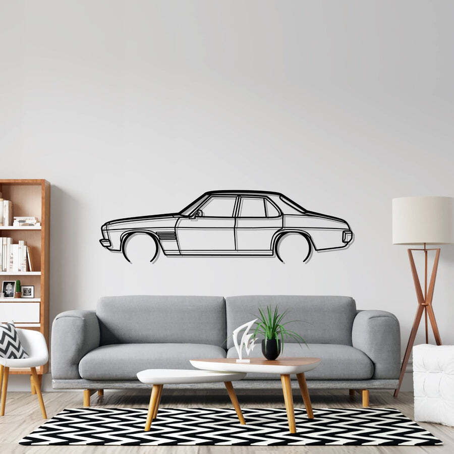 Wall Art Home Decor 3D Acrylic Metal Car Auto Poster USA Silhouette HSV