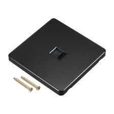 Ethernet Socket Single Port RJ45 CAT6 Wall Plate Black for Ethernet Networking