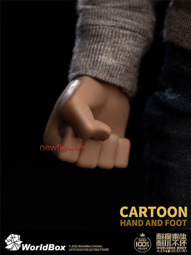 Worldbox 1/6 AT040 Cartoon Hands Foot Feet For 12" Male Action Figure Body Doll - Picture 6 of 9