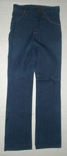 VTG NWT 1970's WRANGLER STUDENT COWBOY CUT BLUE JEANS 27X33 NEW 