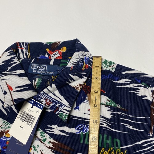 Polo Ralph Lauren SKI PRINT Classic Fit Cord Button Down Hemd L 92 Loop - Bild 7 von 12