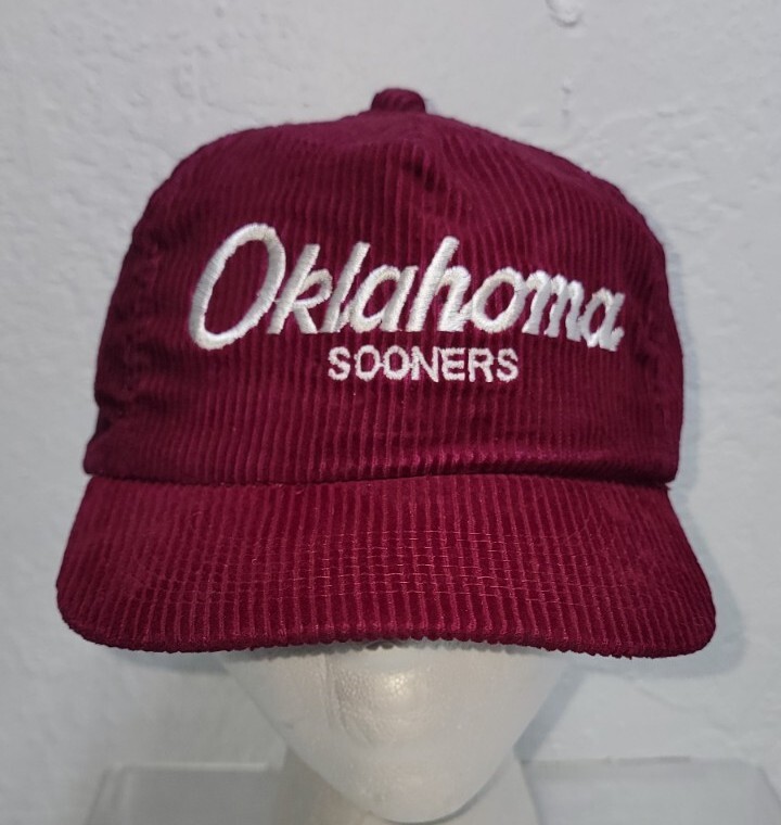 Oklahoma Sooners Vintage Sports Specialties Script CORDUROY Hat