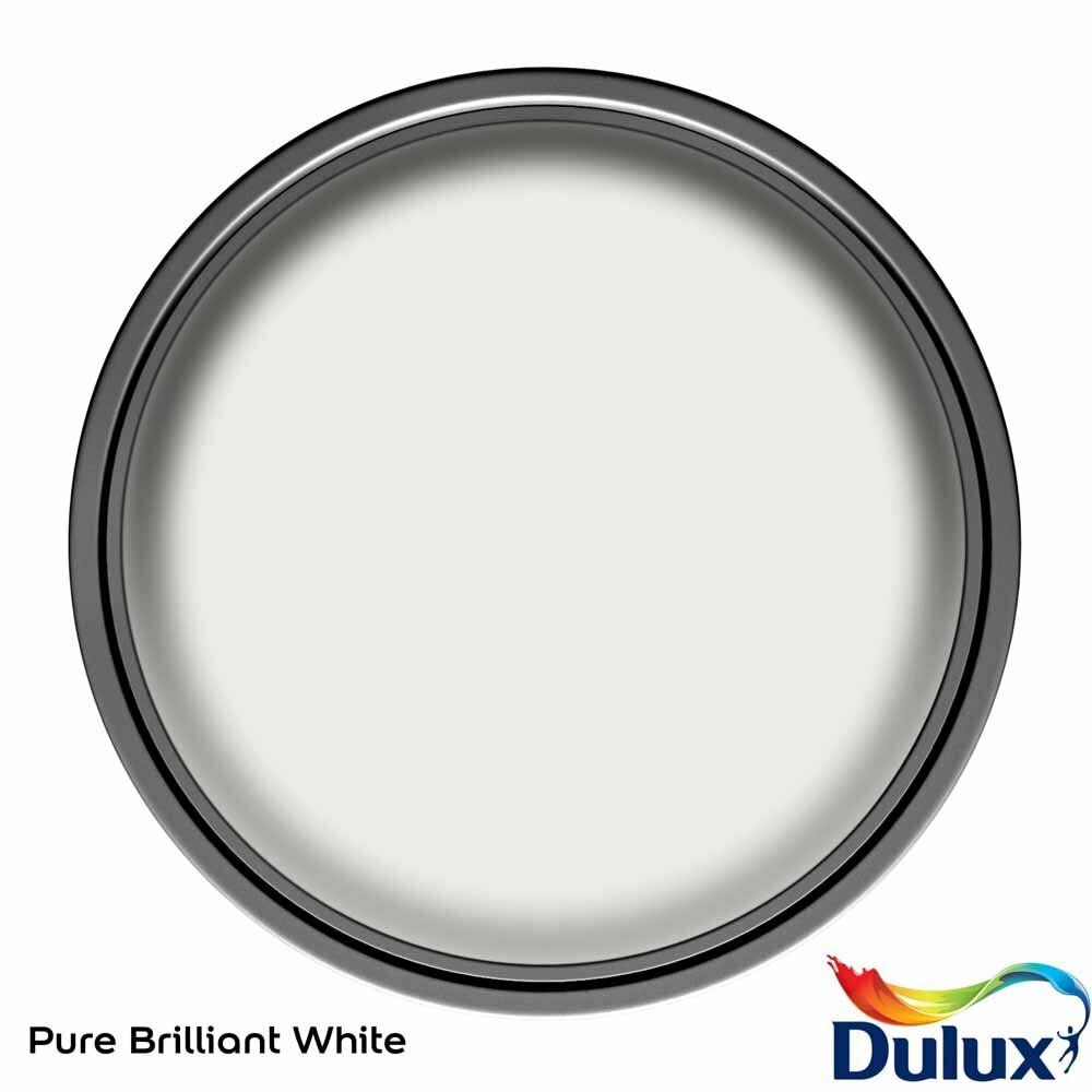 Dulux Silk Emulsion Pure Brilliant White Paint Interior Walls Ceilings