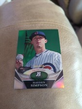 2011 Bowman Platinum Prospects Green /599 Hayden Simpson #BPP61