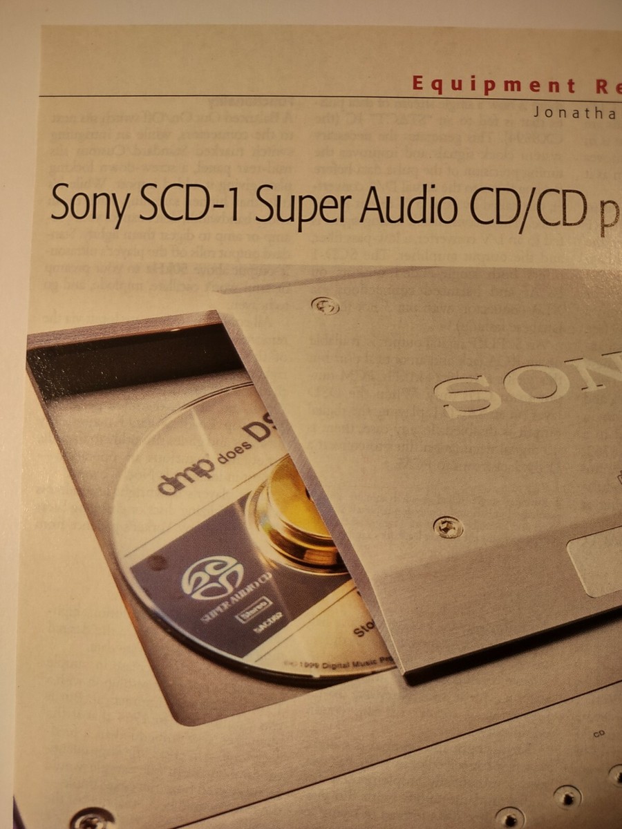 Sony SCD1 Super Audio CD Player Original Print Ad | eBay
