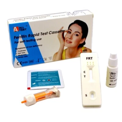 ALLTEST Home Test Iron Anaemia Test FERRITIN Test kit for low Iron levels