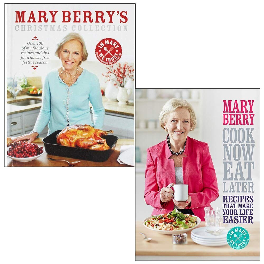 Grehge istmas Collection,Cook Now Eat Later 2 Books Collection Set By Mary Berry