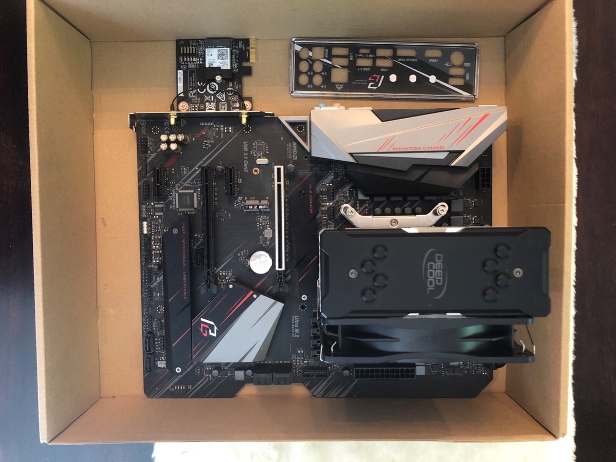 Computer components parts CPU+Motherboard+CPU cooler and MSI