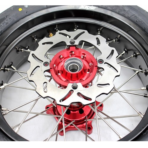 KKE 17" Supermoto Tires Wheels Fit Honda CRF250R 2004-2013 CRF450R 2002-12 Rims - Picture 9 of 12