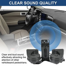 Dual Horn Assembly With Bracket – Compatible With Ford Explorer 2016-2019 & Police Interceptor Utility