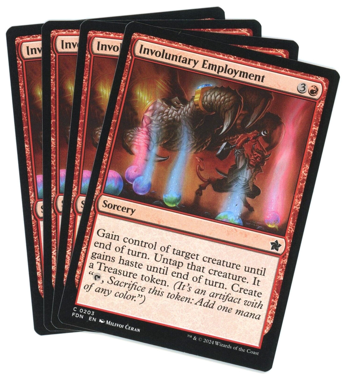 x4 Involuntary Employment - 0203 - Foundations - Magic the Gathering (MTG)  | eBay