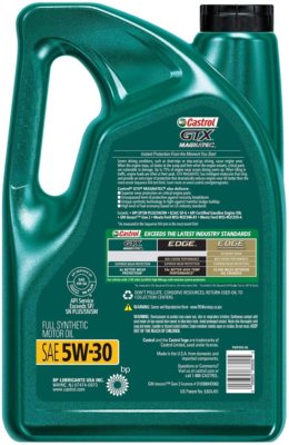 Castrol GTX MAGNATEC 5W-30 Full Synthetic Motor Oil 5 Quart