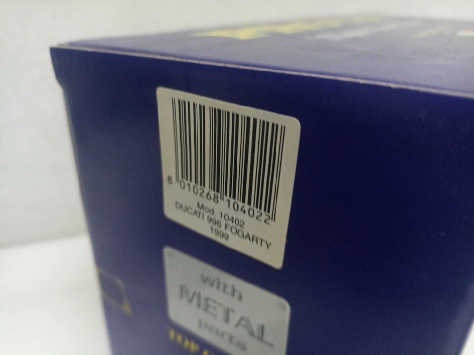 Protar Ducati 996 Fogarty Carl 1999 White Metal Part Scala 1/9-Y1-I10 - Immagine 3 di 4