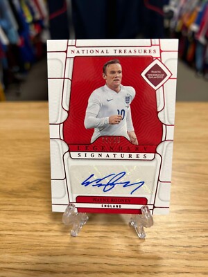 Wayne Rooney 2022 National Treasures Soccer Red Legendary AUTO 22/25
