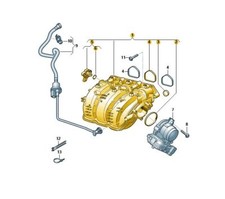 Original Ansaugbrücke Ansaugkrümmer Seat Ibiza VW Polo 05C129712C Neu