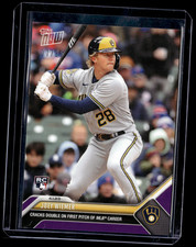 Joey Wiemer - 2023 MLB Topps Now #18 Purple 07/25 Parallel Milwaukee Brewers