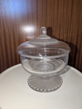 Lalique "Elvire" Large Bomboniera In Cristallo RARO. Contenitore Per Caramelle. 