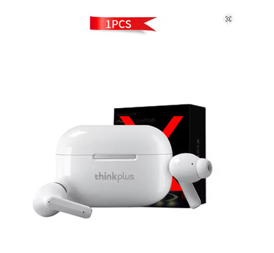 Thinkplus TWS Bluetooth Headphones Wireless Earbuds HD Stereo w/Mic Black White