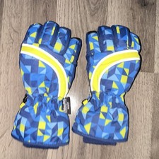 Thinsulate Insulated Winter Gloves Blue Yello...