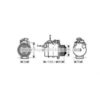 AVA Quality Cooling Kompressor Klimaanlage FüR BMW 1Er E81 E87 X1 E84 E91