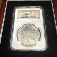 1783MO-FF Mexico El Cazador 8R NGC Genuine Shipwreck. 8 Reales High Grade!