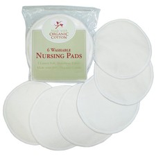 Nursing Pads Made with Organic Cotton - Soft, Breathable, Absorbent  Washabl...