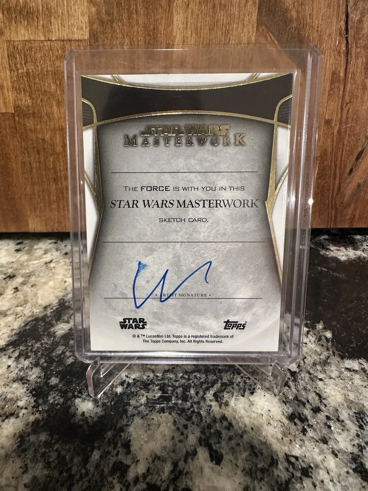 2024 Topps Star Wars Masterwork Yoda Sketch - Image 2 of 2