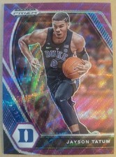 2021 PANINI PRIZM DRAFT PICKS #61 DUKE JAYSON TATUM PURPLE WAVE MINT 06387