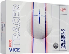 Vice Tracer Golf Balls White 
