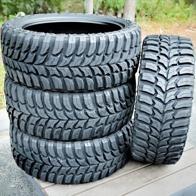 4 33X12.50R22 Load E 10 Ply Crosswind M/T LT Mud Tires | Crosswind