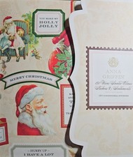 Anna Griffin 115 mini Santa Claus Stickers  Sentiments