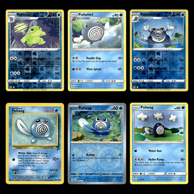 pokemon cards poliwag 6x Politoed Poliwhirl Poliwag Lot Lost Origin Pokemon Cards Collection Set  TCG