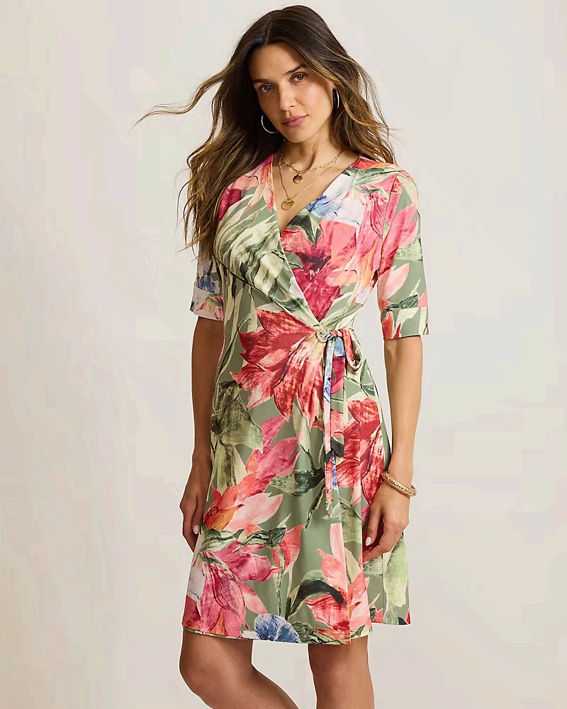 Knee Length Wrap Dresses for sale