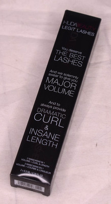Huda Beauty Legit Lashes Mascara Double-Ended Volumizing & Lengthening NEW NIB