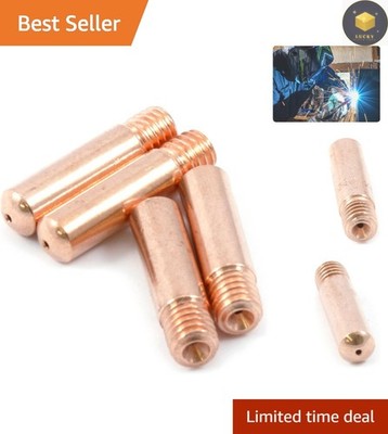 Accurate and Durable 0.030 Copper MIG Welding Tips - 4-Pack, Precision Machined