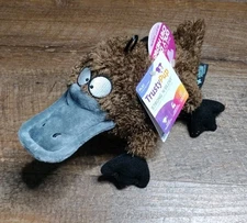 Trustypup Plush Strong 'n Silent - Silent Squeaker Technology - Brown