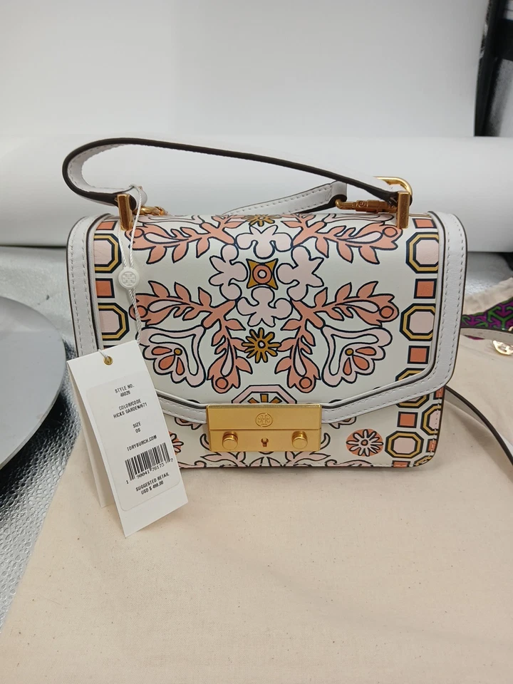 Bolso de mano Tory Burch Juliette estampado asa superior flores precio de venta sugerido por el fabricante 498 USD Foto 3 de 4
