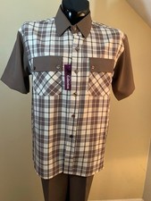    New Men's 2pc Walking Suit - Shirt  Pants Set Size M  Free Matching Dress