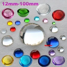 12-100mm Crystal Hemisphere Glass Half Balls Lens Home Decorative Ornaments Gift