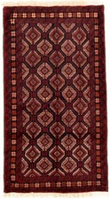 Vintage Hand-Knotted Area Rug 3'6" x 6'4" Traditional Wool Carpet