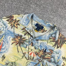 Polo Ralph Lauren Polo Boys Small 8 Tropical Hawaiian Beach Nostalgia Terry