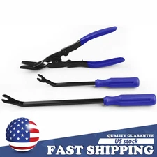 Auto Trim Clip Remover Tool Removal Pliers Fastener Door Panel Retainer Set 3PCS