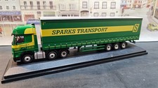 76MB006 Oxford Diecast 1:76 Scale Mercedes Actros GSC Curtainside Sparks Trans