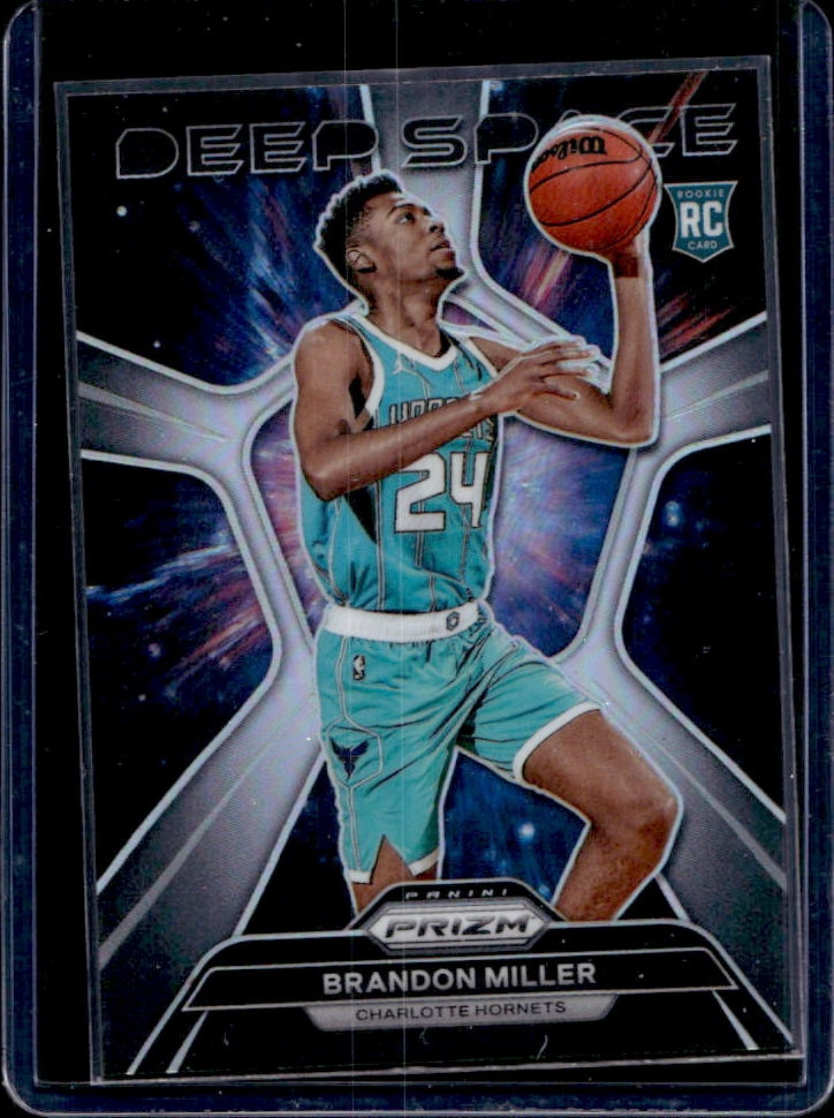 2023-24 Prizm Brandon Miller Deep Space RC Prizm Silver #2 Hornets