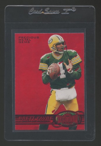 Brett Favre [Precious Metal Gems] #156 1997 Metal Universe card