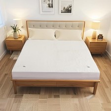 Electric Mattress Pad 60"x80", 4 Heating Levels  10H Queen 02-white Diamond